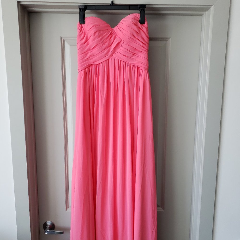 Bill Levkoff Strapless Bridesmaid Dress Style 386